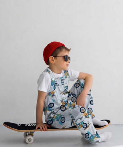 Printed Toddler Overalls Jumpsuit2