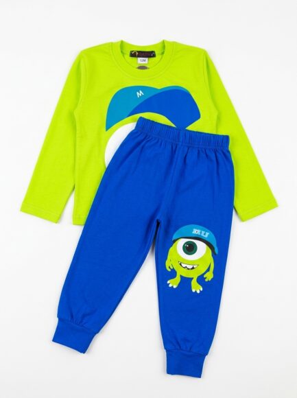 Mike Wazowski Green & Blue Two-Piece Clothing Set