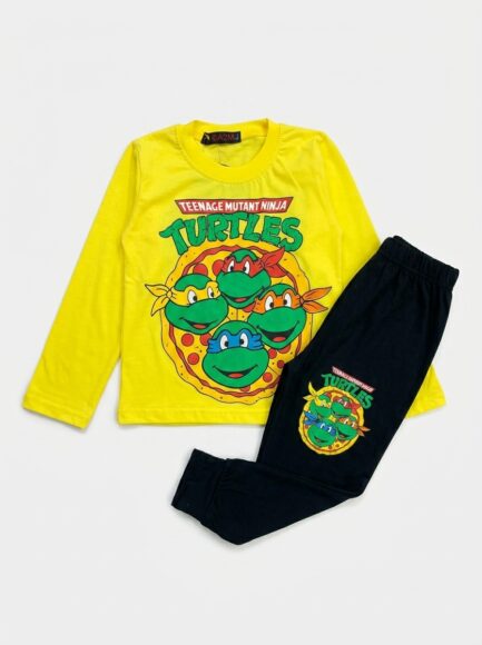 Kids' Teenage Mutant Ninja Turtles Yellow & Black Pajama Set