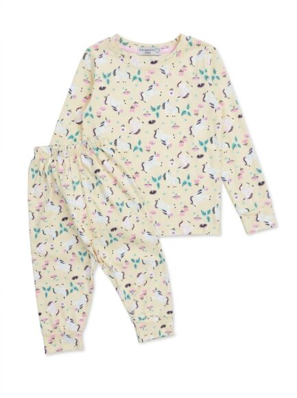 Kids' Unicorn Print Pajama Set