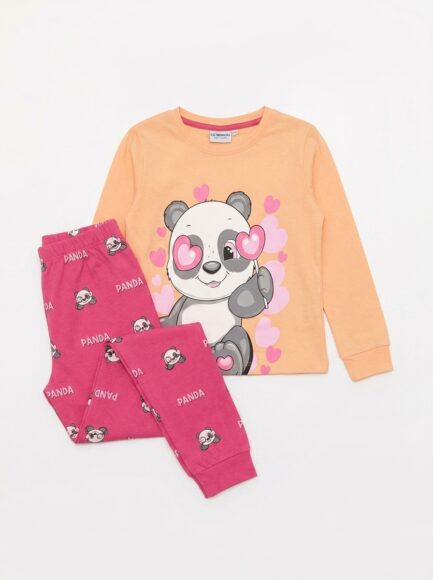 Kids' Cute Panda Pajama Set