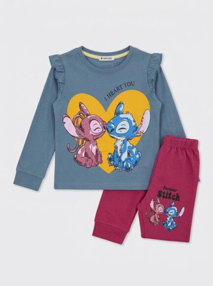Girls' Stitch & Angel Pajama Set