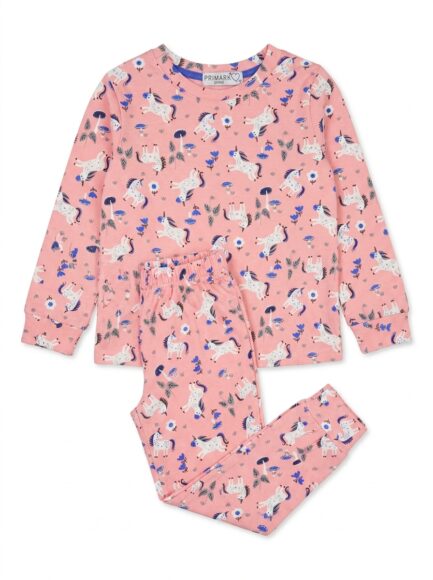 Girls' Pink Magical Unicorn Pajama Set