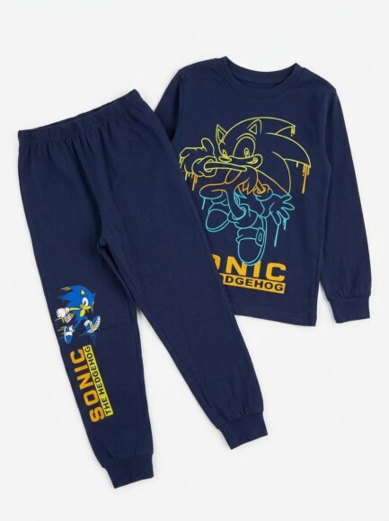 Boys' Sonic the Hedgehog Long Pajama Set