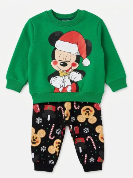 Toddler Mickey Mouse Holiday Sweatshirt & Pants Set
