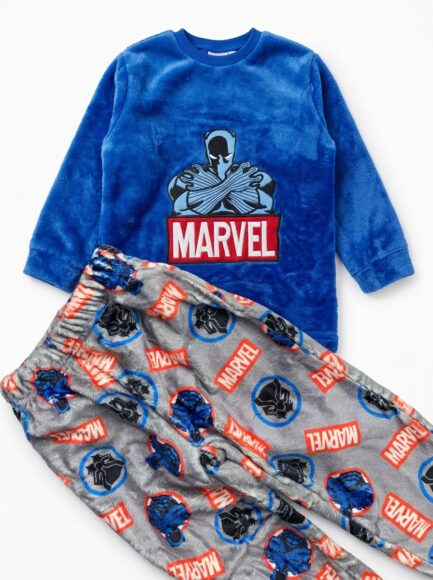 Boys' Marvel Black Panther Plush Pajama Set