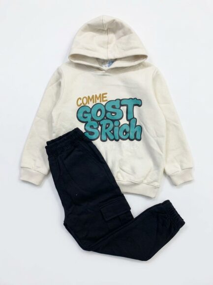 Kids' Graphic Hoodie & Cargo Joggers Set
