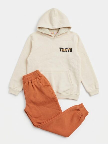 Men's Tokyo Graphic Hoodie & Joggers Tracksuit Set