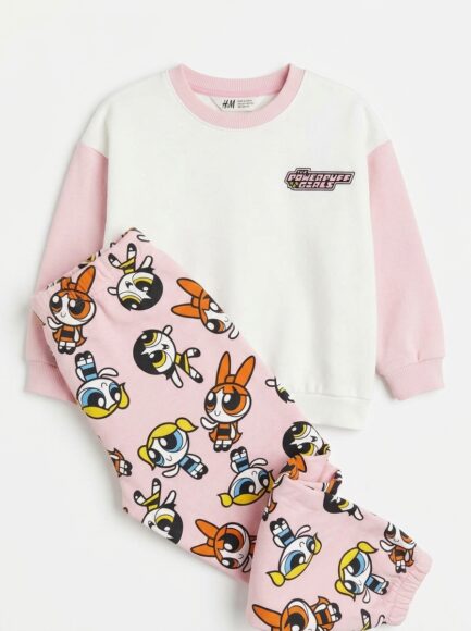 Girls' Powerpuff Girls Sweatshirt & Joggers Set
