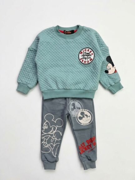 Kids' Mickey Mouse Quilted Sweatshirt & Joggers Set