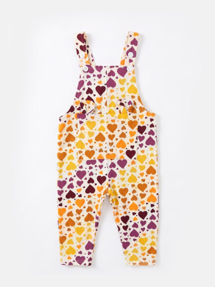 Floral Patterned Kids Summer Shorts Romper