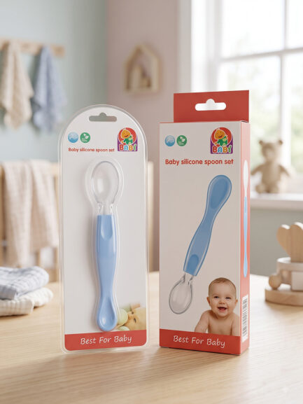 Squeeze Silicone Baby Feeding Spoon Dispenser