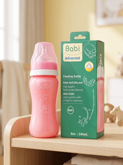Premium Anti-Colic Silicone Baby Bottle – 250ml
