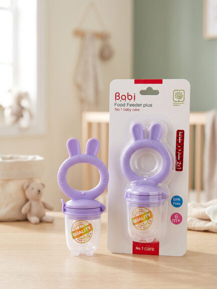 Babi Teething Rattle & Pacifier Clip Set